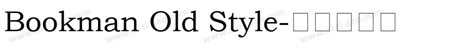 Bookman Old Style字体转换
